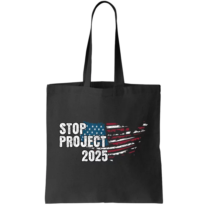 Stop Project 2025 Anti Trump Tote Bag