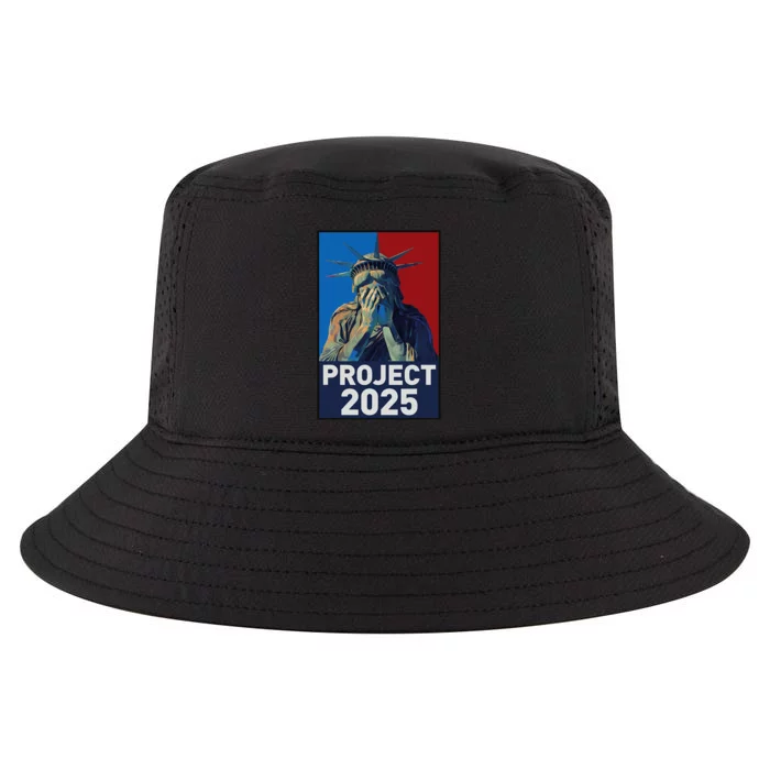 Stop Project 2025 Weeping Statue Of Liberty Protest Cool Comfort Performance Bucket Hat