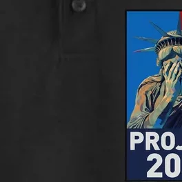 Stop Project 2025 Weeping Statue Of Liberty Protest Dry Zone Grid Performance Polo