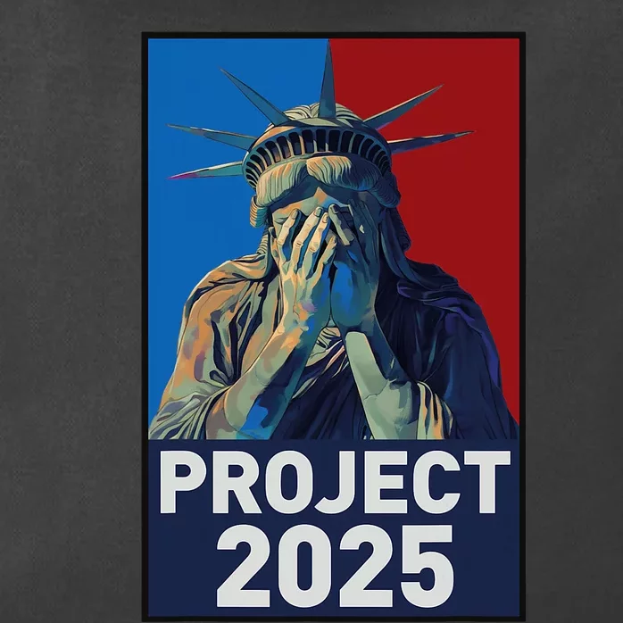 Stop Project 2025 Weeping Statue Of Liberty Protest Zip Tote Bag