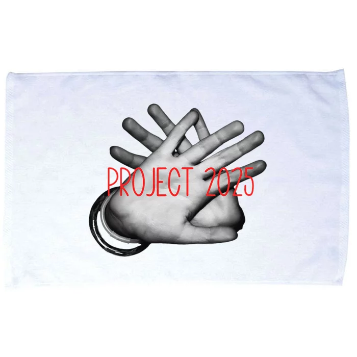 Stop Project 2025 Fight Facism Say No To The Extreme Agenda Microfiber Hand Towel