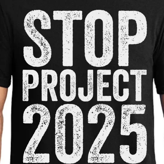 Stop Project 2025 Anti Trump Bold Design Pajama Set