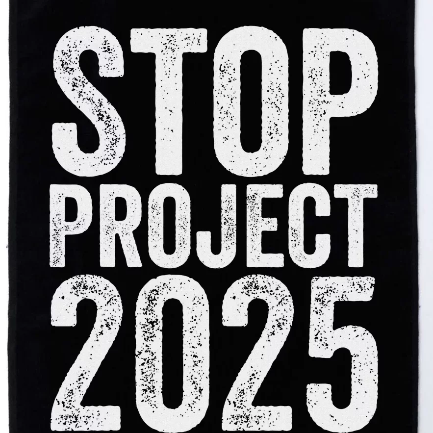 Stop Project 2025 Anti Trump Bold Design Platinum Collection Golf Towel