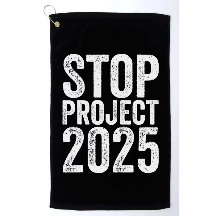 Stop Project 2025 Anti Trump Bold Design Platinum Collection Golf Towel