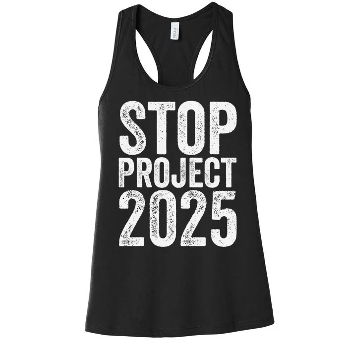 Stop Project 2025 Women's Racerback Tank