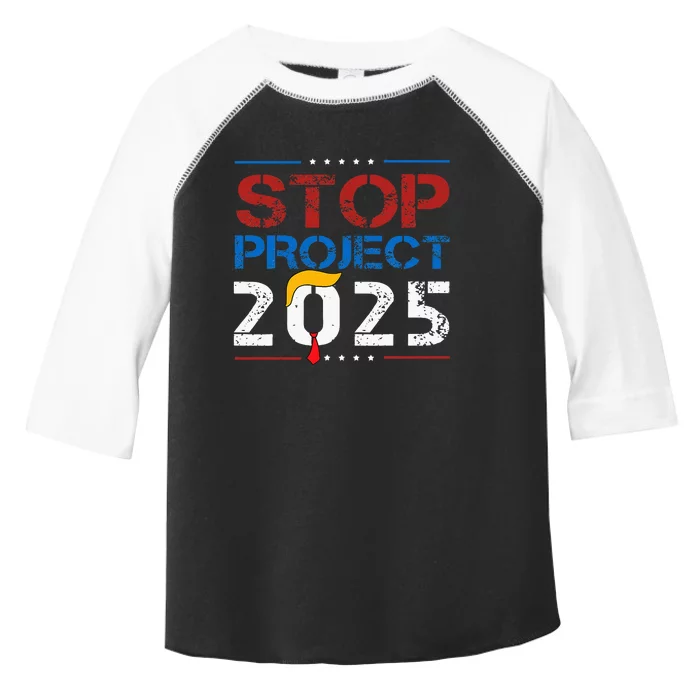 Stop Project 2025 Trumps Project Anti Trump Toddler Fine Jersey T-Shirt