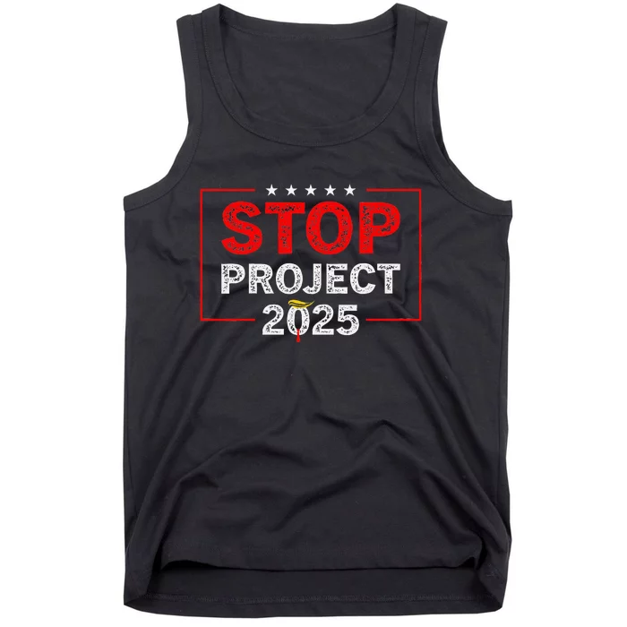 Stop Project 2025 Anti Trump Tank Top