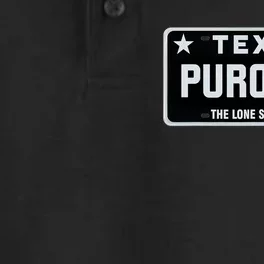 Simple “PURO 956” Texas License Plate Graphic Dry Zone Grid Performance Polo