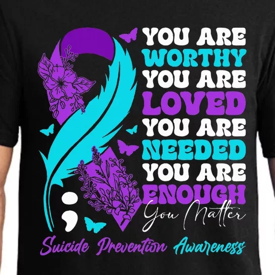 Suicide Prevention Awareness Positive Motivational Quote Pajama Set