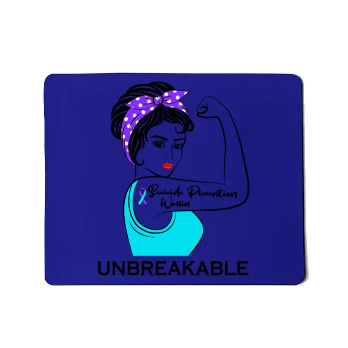 Suicide Prevention Awareness Warrior Unbreakable Gift Mousepad