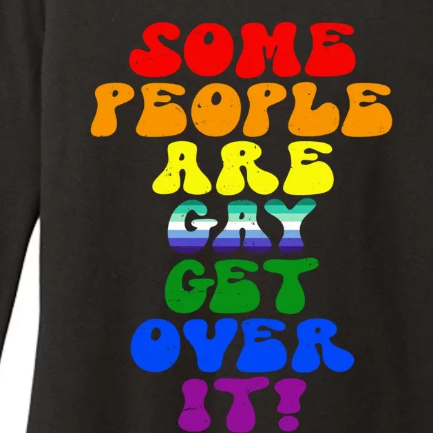 Some People Are Gay Support Lesbian Rainbow Lgbt Pride Meaningful Gift Womens CVC Long Sleeve Shirt