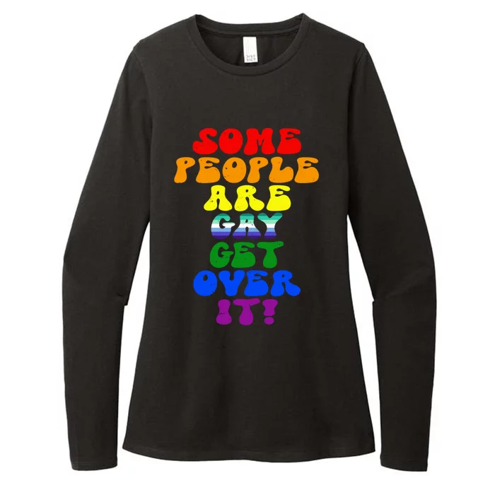 Some People Are Gay Support Lesbian Rainbow Lgbt Pride Meaningful Gift Womens CVC Long Sleeve Shirt