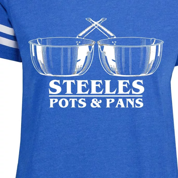 Steeles Pots And Pans Enza Ladies Jersey Football T-Shirt