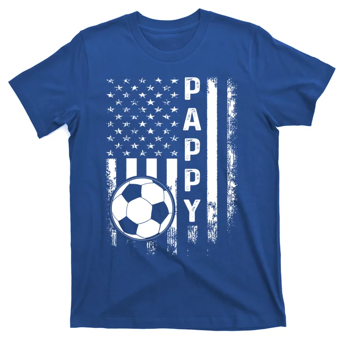 Soccer Pappy American Flag Vintage Christmas Xmas Meaningful Gift T-Shirt