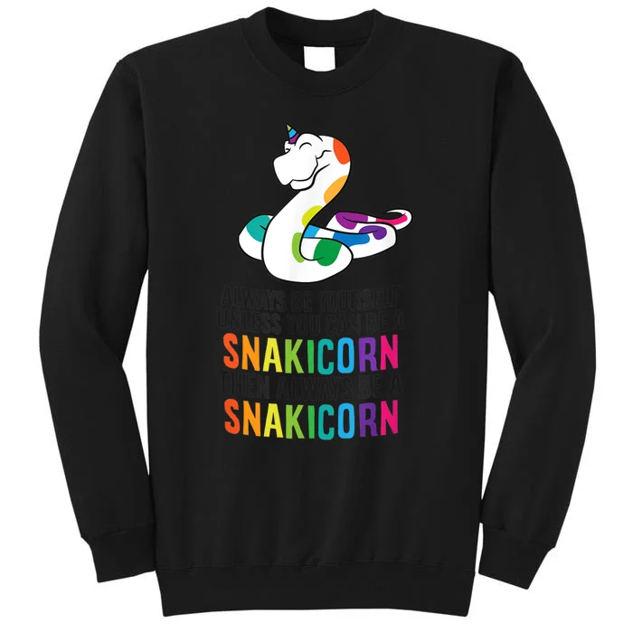 Snake Pet Always Be A Snakicorn Birthday Unicorn Snake Sweatshirt