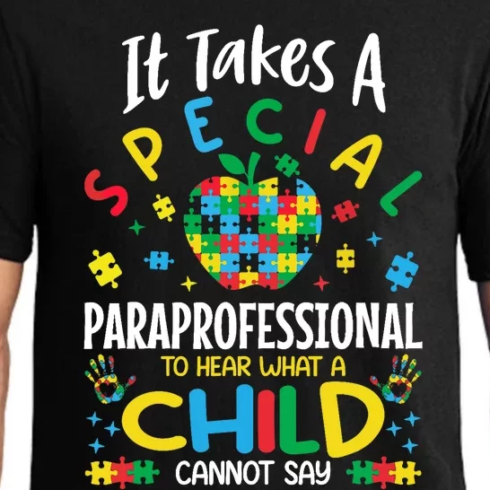 Special Paraprofessional Autism Awareness Teacher Pajama Set