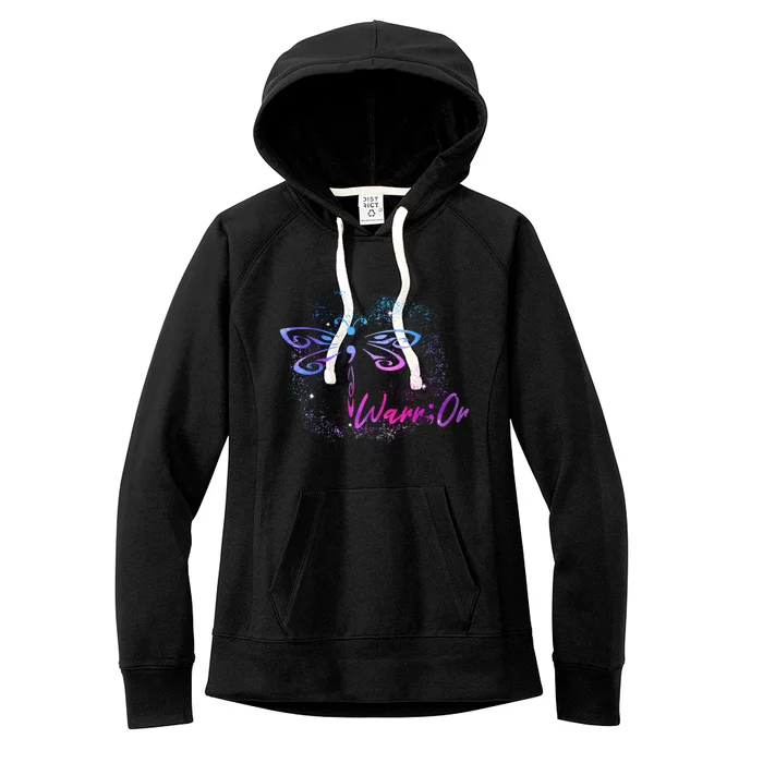 Suicide Prevention Awareness Dragonfly Semicolon Gift Women's Fleece Hoodie