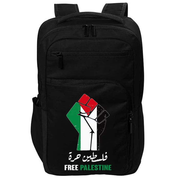 Support Palestine and Gaza Arabic Design for a Cause Impact Tech Backpack