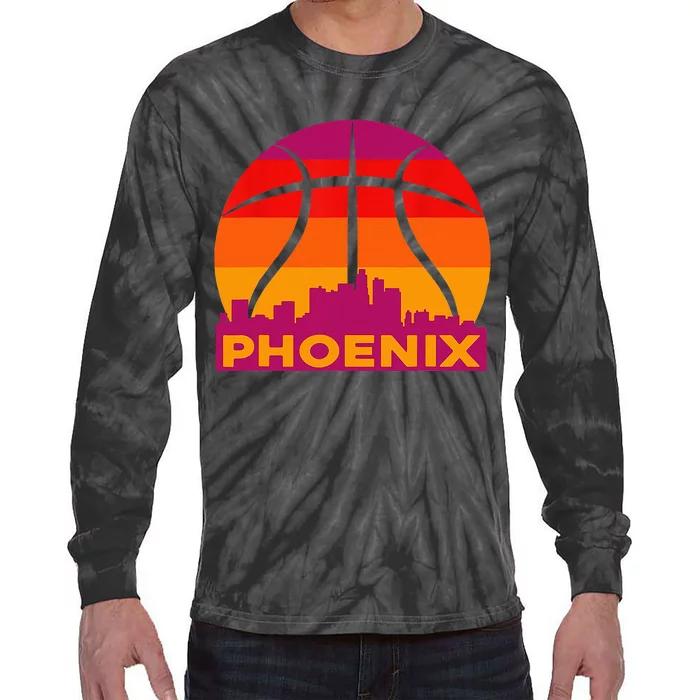 Sunset Phoenix Arizona Tie-Dye Long Sleeve Shirt