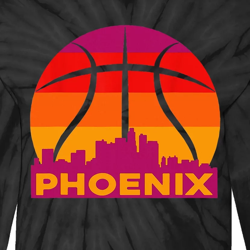 Sunset Phoenix Arizona Tie-Dye Long Sleeve Shirt