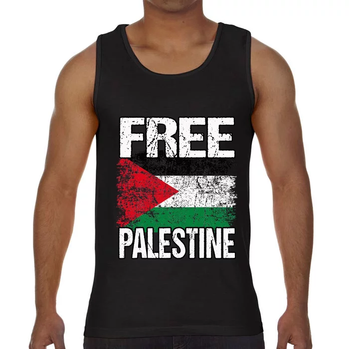 support Palestine and Gaza Jerusalem Comfort Colors® Tank Top