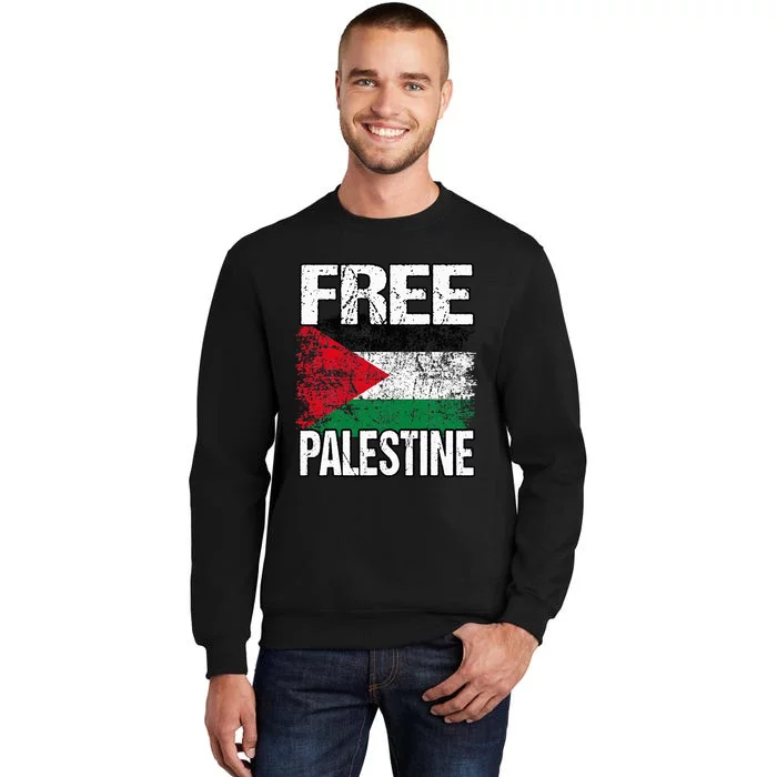 support Palestine and Gaza Jerusalem Tall Sweatshirt