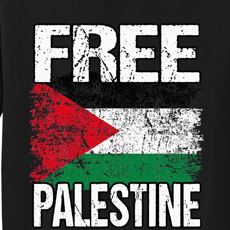 support Palestine and Gaza Jerusalem Tall Sweatshirt