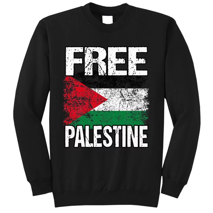 support Palestine and Gaza Jerusalem Tall Sweatshirt