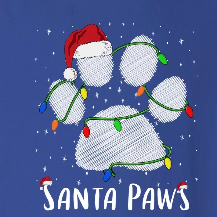 Santa Paw And Claw Santa Cat Christmas Tree Lights Cat Lover Gift Toddler Long Sleeve Shirt