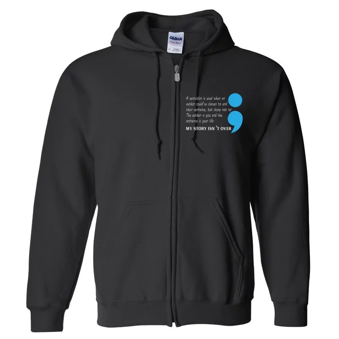 Suicide Prevention And Depression Awareness Full Zip Hoodie