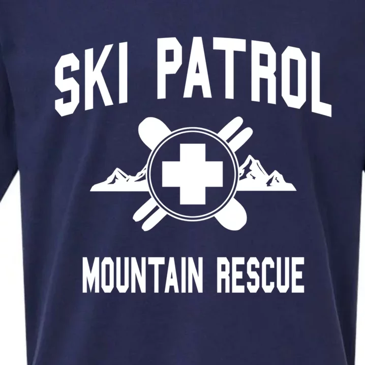 Ski Patrol And Mountain Rescue Gift Sueded Cloud Jersey T-Shirt