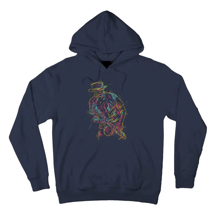 Saxophone Player Abstract Art Tall Hoodie