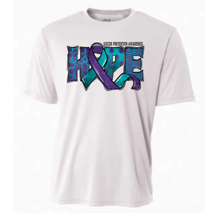 Suicide Prevention Awareness Warrior Hope Ribbon You Matter Cooling Performance Crew T-Shirt