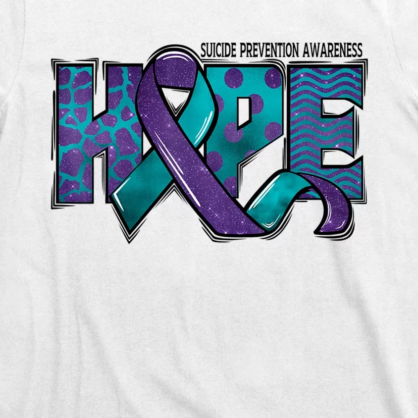 Suicide Prevention Awareness Warrior Hope Ribbon You Matter T-Shirt