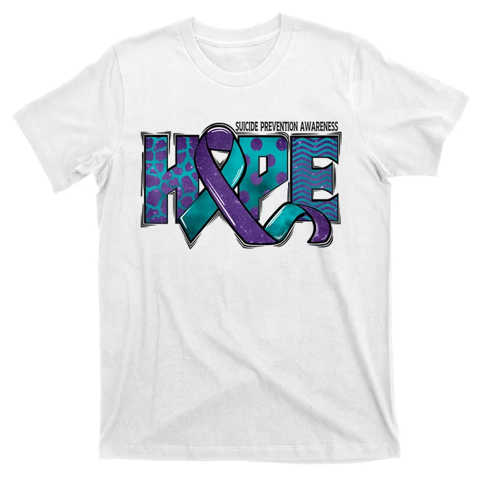 Suicide Prevention Awareness Warrior Hope Ribbon You Matter T-Shirt