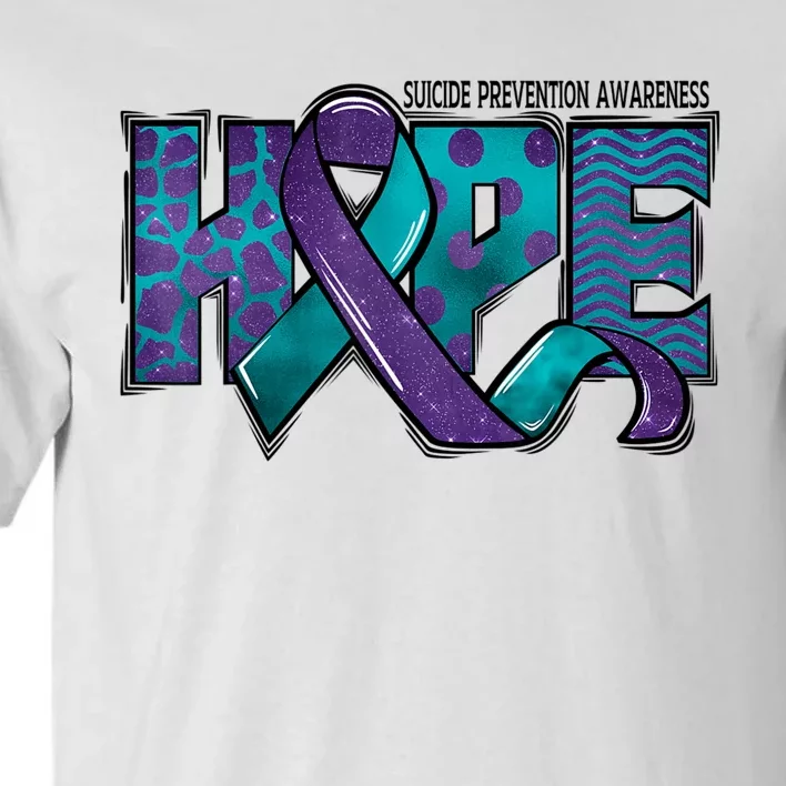 Suicide Prevention Awareness Warrior Hope Ribbon You Matter Tall T-Shirt