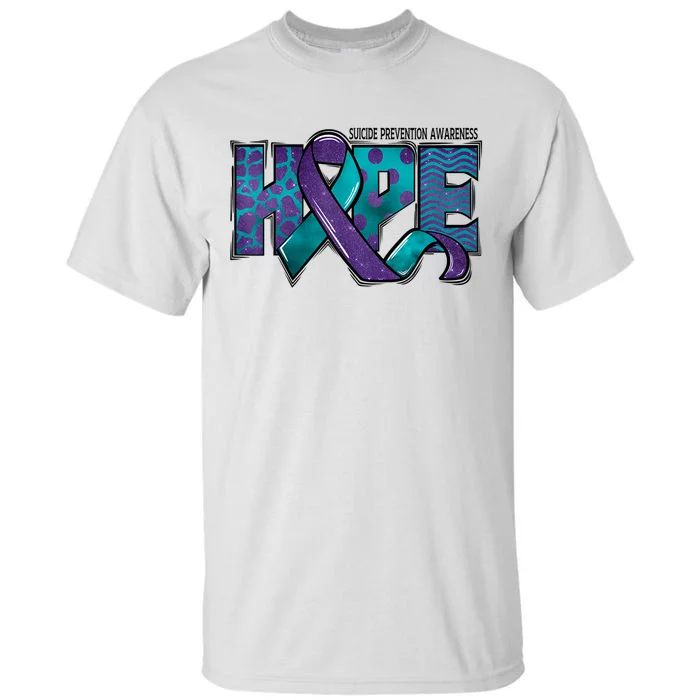 Suicide Prevention Awareness Warrior Hope Ribbon You Matter Tall T-Shirt