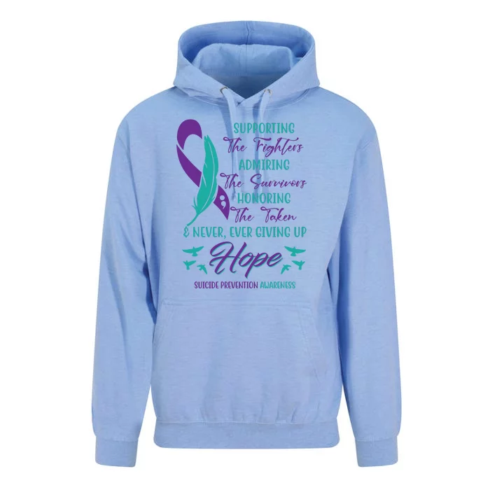 Suicide Prevention Awareness Hope Quote Unisex Surf Hoodie