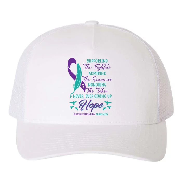 Suicide Prevention Awareness Hope Quote Yupoong Adult 5-Panel Trucker Hat