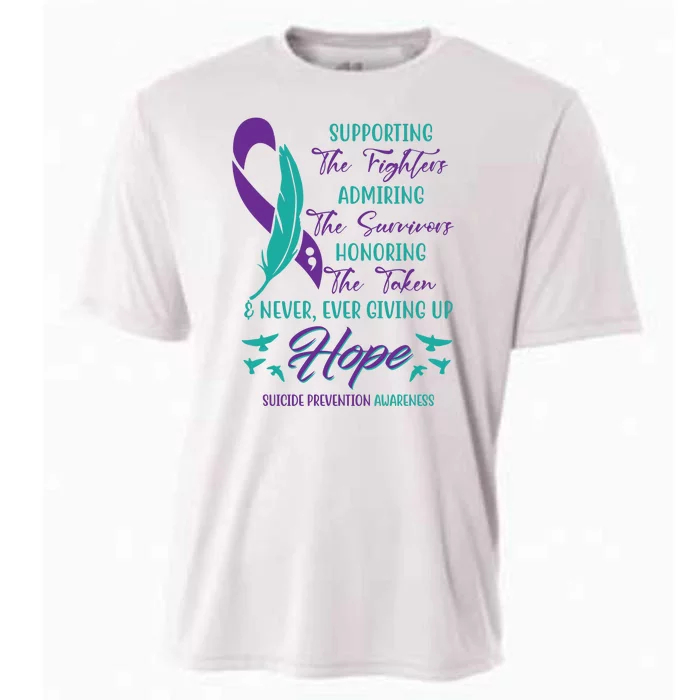 Suicide Prevention Awareness Hope Quote Cooling Performance Crew T-Shirt