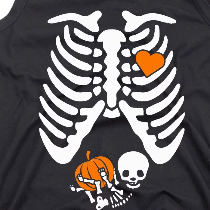 Skeleton Pregnancy Announcement Mom Tank Top