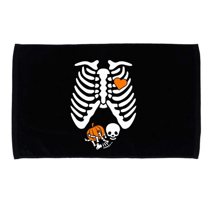 Skeleton Pregnancy Announcement Mom Microfiber Hand Towel