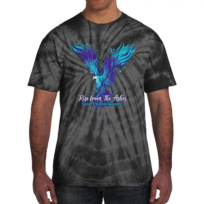 Suicide Prevention Awareness Phoenix Rise From The Ashes Tie-Dye T-Shirt