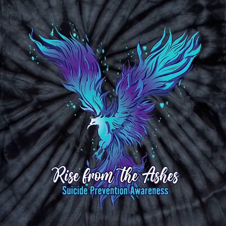 Suicide Prevention Awareness Phoenix Rise From The Ashes Tie-Dye T-Shirt