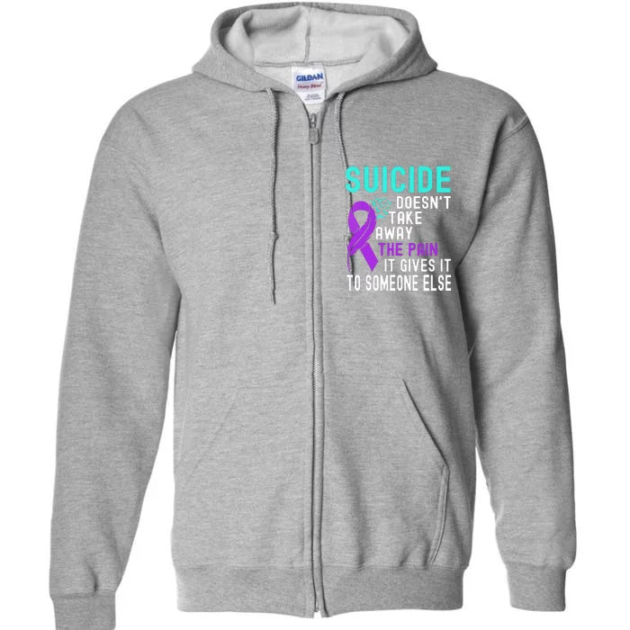 Suicide Prevention Awareness Full Zip Hoodie