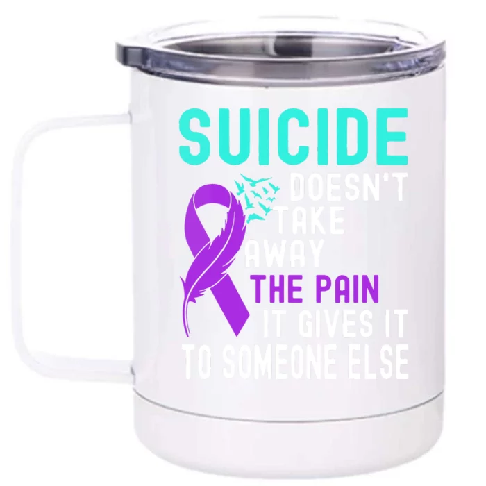 Suicide Prevention Awareness Front & Back 12oz Stainless Steel Tumbler Cup