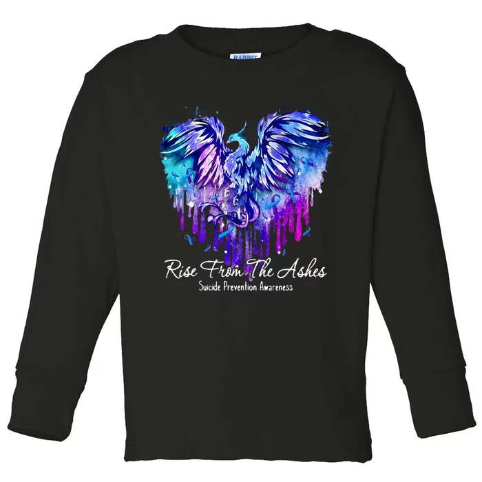 Suicide Prevention Awareness Rise From Phoenix The Ashes Toddler Long Sleeve Shirt