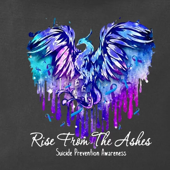 Suicide Prevention Awareness Rise From Phoenix The Ashes Zip Tote Bag