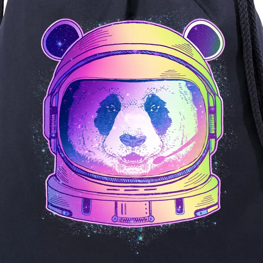 Space Astro Panda Drawstring Bag