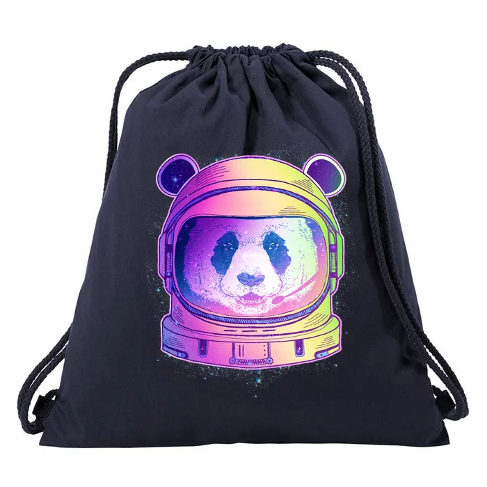 Space Astro Panda Drawstring Bag